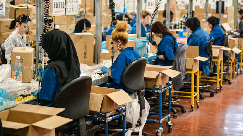 Distinguishing devices on a shared network at a factory