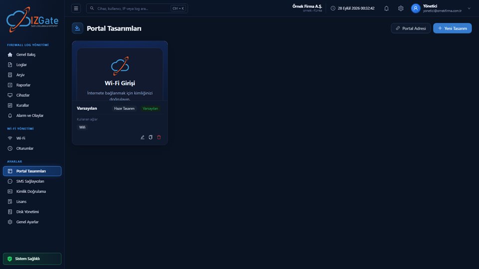 izgate Portal Tasarımları sayfası küçük önizlemesi